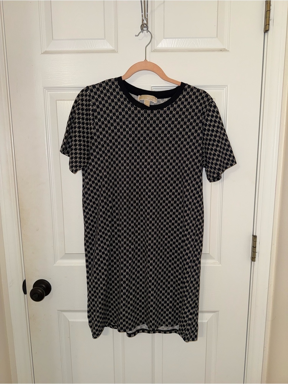 Michael Kors Black and White Patterned Short Sleeve Women's Dress. Worn once!